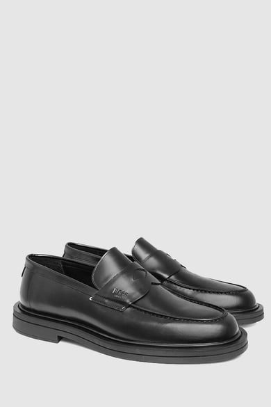 ΔΕΡΜΑΤΙΝΑ ΠΑΠΟΥΤΣΙΑ BOSS SHOES - BLACK BERGAMO